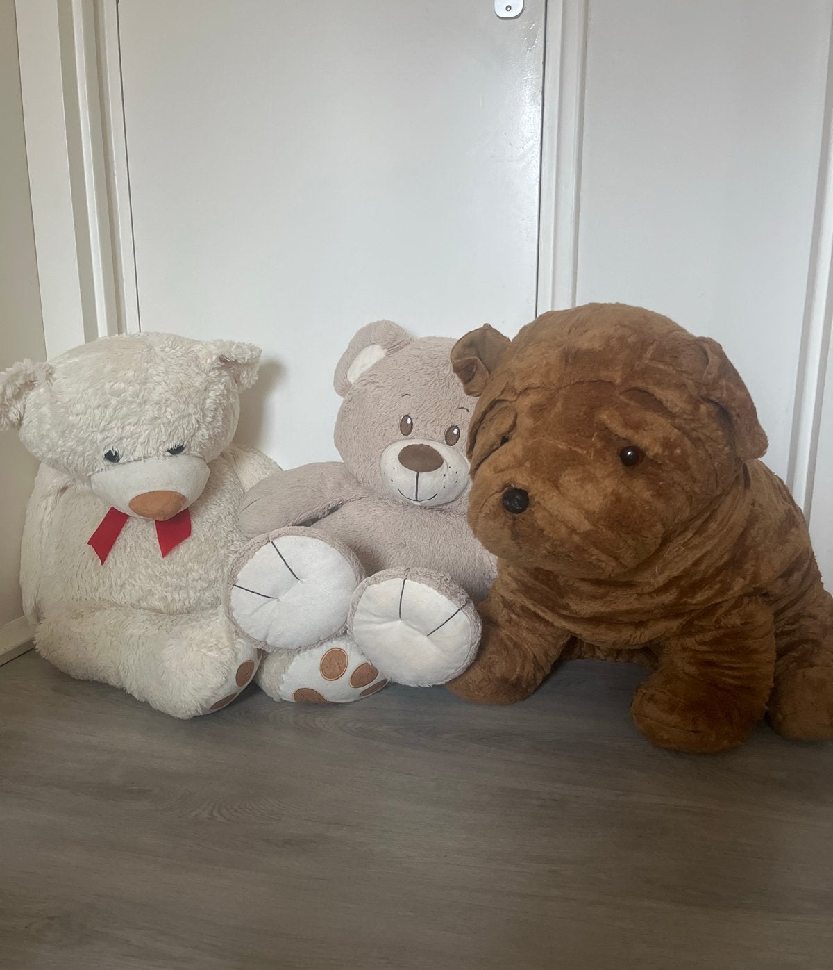 Grote knuffels: 2 beren en 1 hond, Overige merken, Overige typen, Ophalen of Verzenden, Zo goed als nieuw