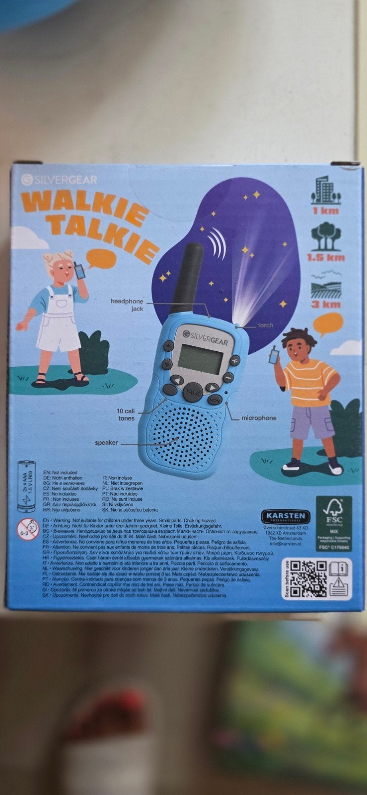 Silvergear Walkie Talkies - Nieuw - 3 km bereik, Ophalen of Verzenden, Nieuw
