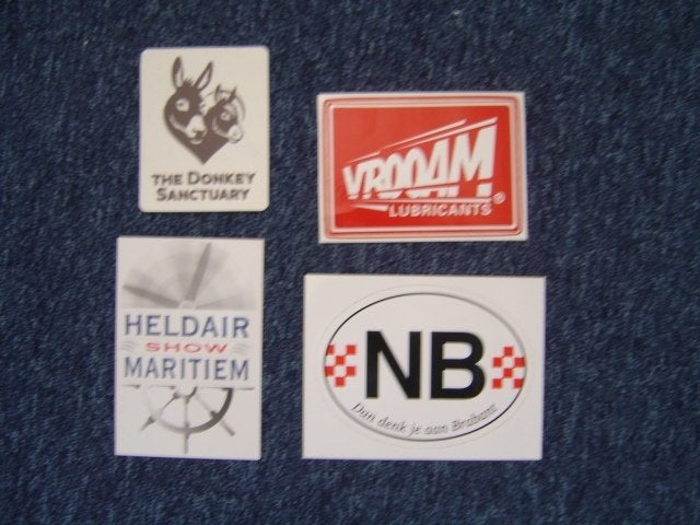 4 stickers Heldair Show Maritiem 2012, NB, Vrooam, donkey s., Ophalen of Verzenden, Nieuw