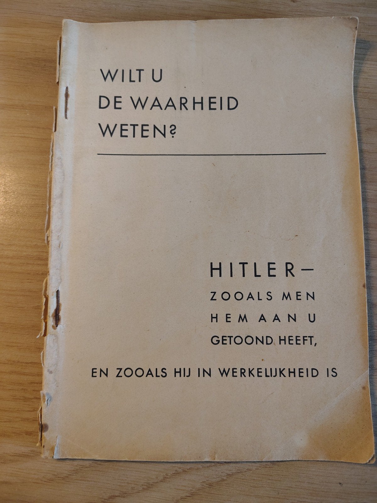 Wilt u de waarheid weten? Hitler zoals men hem aan u getoond, Ophalen of Verzenden, Duitsland