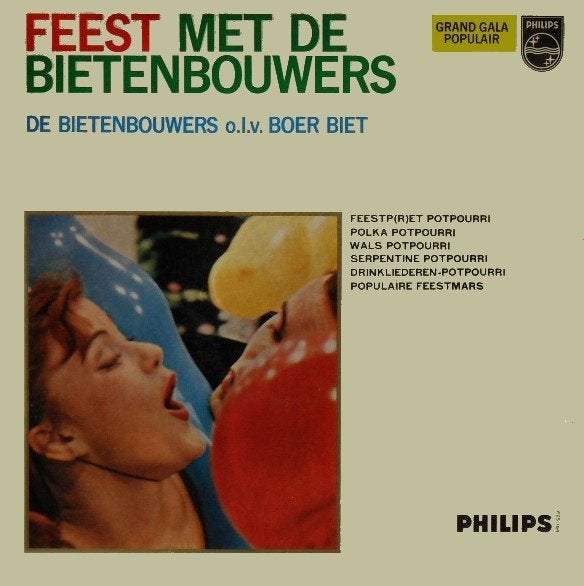 LP De Bietenbouwers o.l.v. Boer Biet – Feest Met De Bietenbo, Cd's en Dvd's, Gebruikt, 10 inch, Ophalen of Verzenden, Levenslied of Smartlap