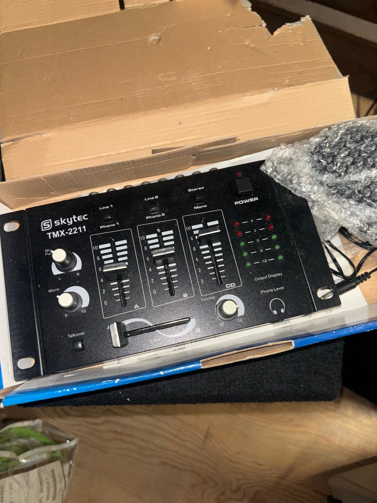 Skytec TMX-2211 DJ Mixer - Zo goed als nieuw, Ophalen of Verzenden, Zo goed als nieuw, Dj-set, Overige merken