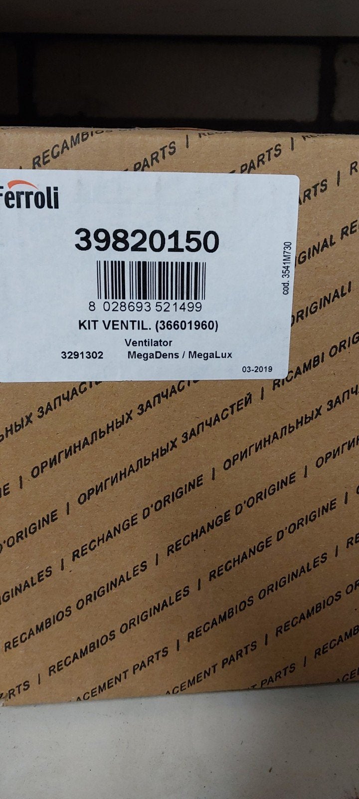 nieuwe ventilator Agpo Ferroli Megadens/Megslux, Minder dan 30 cm, Cv-ketel of Combi-ketel, Nieuw, Minder dan 60 cm