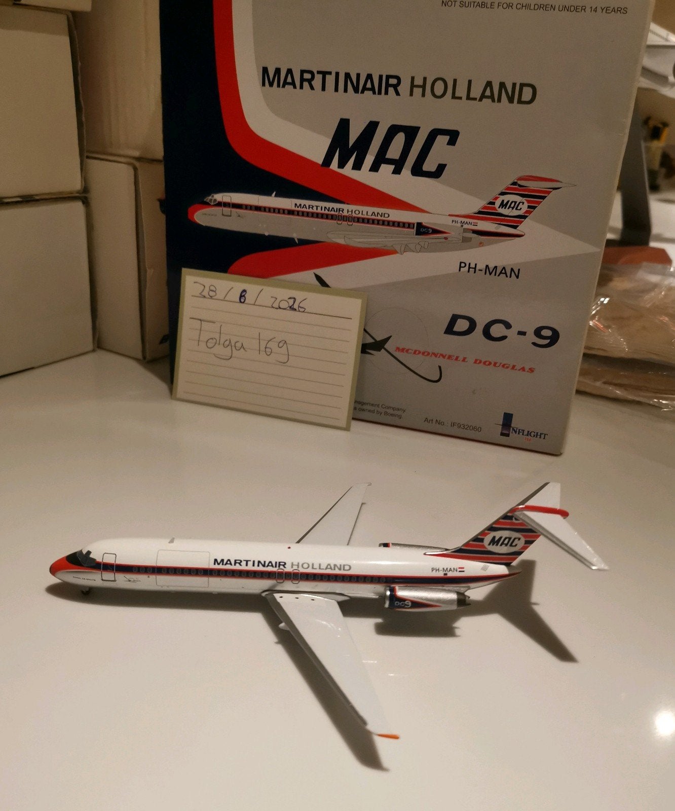 Martinair Holland DC-9-30 Inflight200 IF932060 1:200 PH-MAN, Overige merken, 1:200 of kleiner, Nieuw, Ophalen of Verzenden