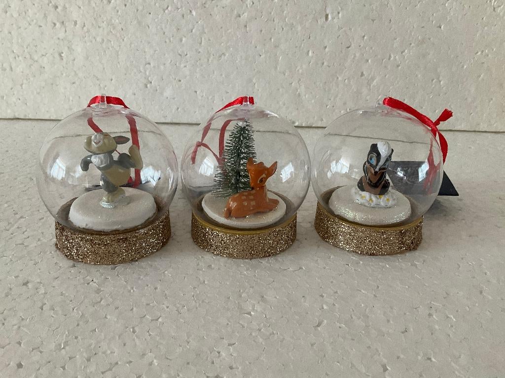 Disney: Bambi - globe - kerstbal, Ophalen of Verzenden, Bambi of Dumbo, Zo goed als nieuw, Beeldje of Figuurtje