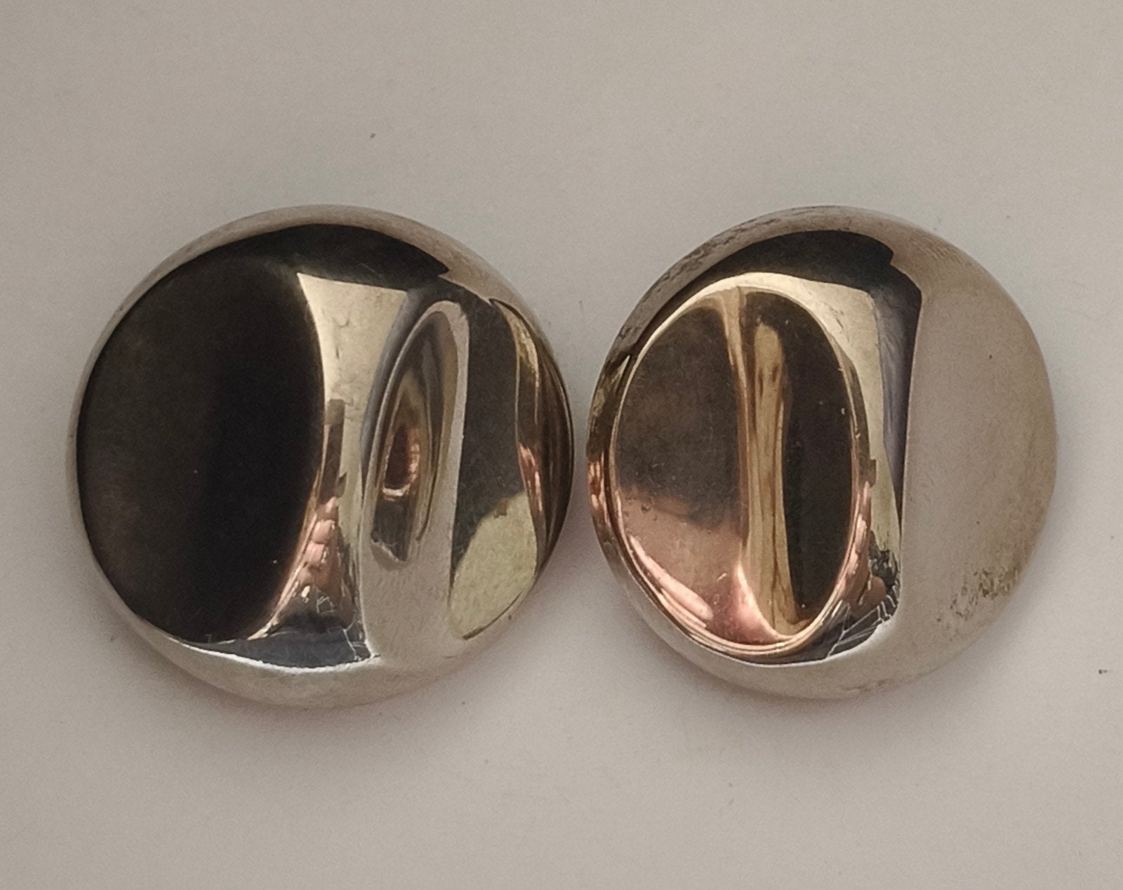 Vintage Jaren 70 Zilver metaal clip Oorbellen, Ophalen of Verzenden, Zo goed als nieuw, Zilver, Overige materialen