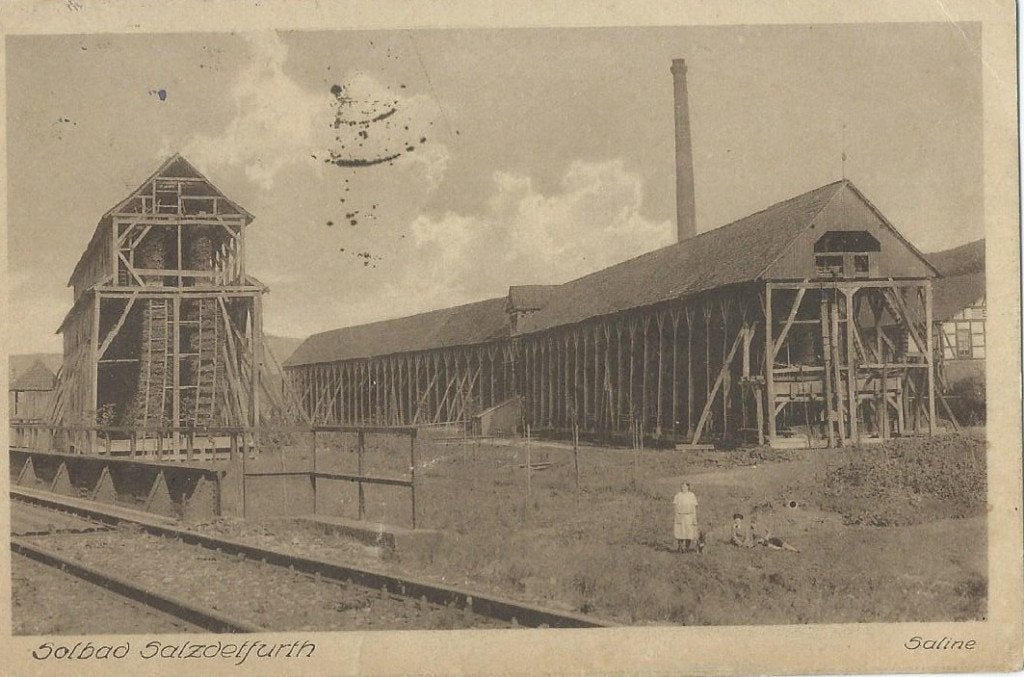 Oude Ansichtkaart Solbad Salzdetfurth Saline, Ophalen of Verzenden, 1920 tot 1940, Gelopen, Gebouw