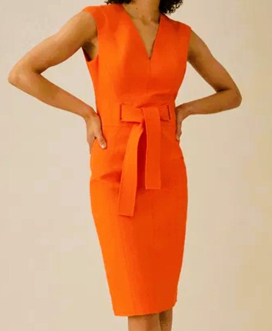 jurk Karen Millen maat 10/38 oksel tot oksel 44 cm, Kleding | Dames, Jurken, Karen Millen, Nieuw, Oranje, Boven de knie