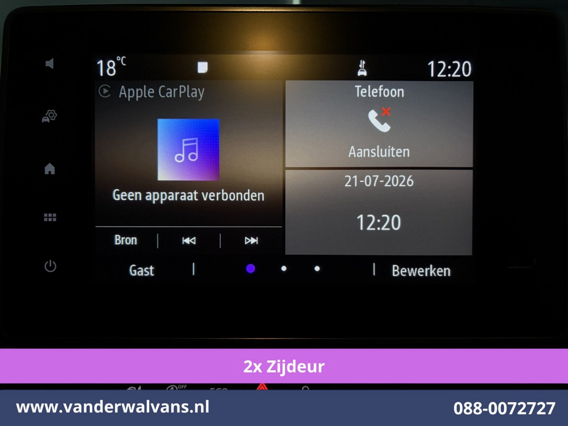 Renault Trafic 2.0 dCi 131pk L2H1 Euro6 Airco | 2x zijdeur |, Voorwielaandrijving, Stof, Gebruikt, 4 cilinders