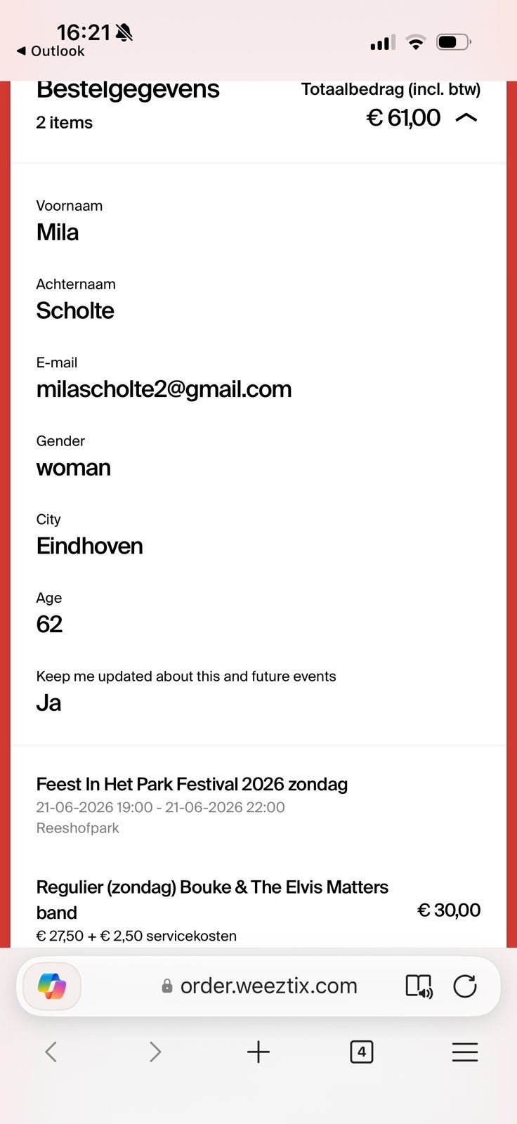 Bouke, Tickets en Kaartjes, Kortingen en Cadeaubonnen, Twee personen, Overige soorten