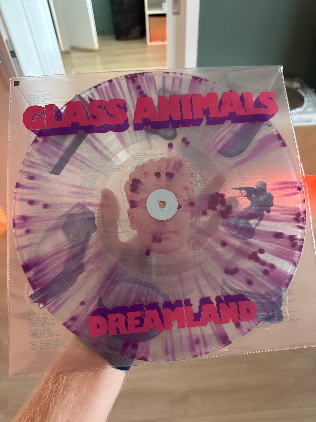 Glass Animals - Dreamland (Clear/Purple Splatter Vinyl), Beschermende buitenhoes, Ophalen, Zo goed als nieuw, 12 inch