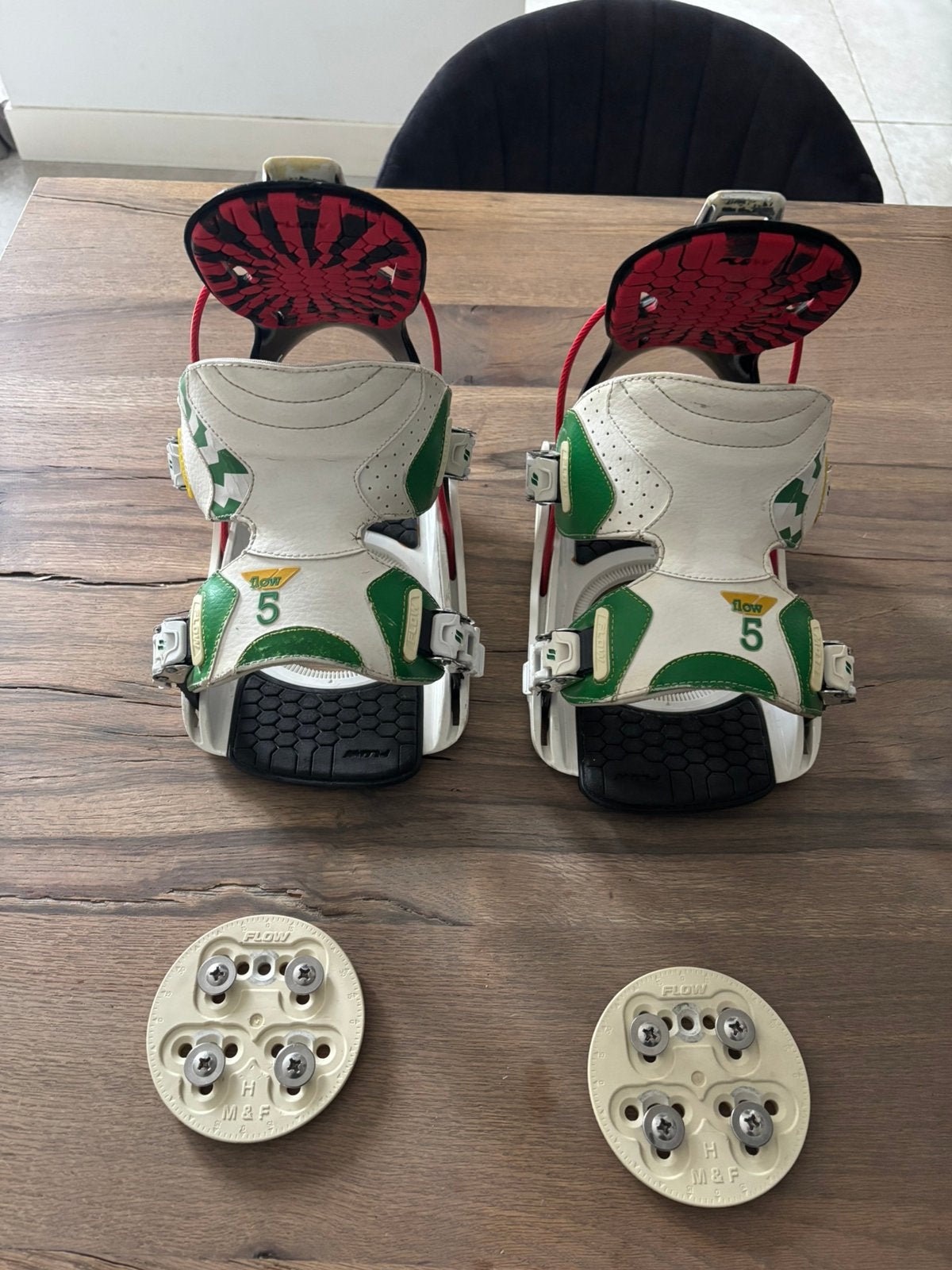Flow 5 Snowboard Bindingen maat L ( 40 - 45 ), Ophalen of Verzenden, Gebruikt, Bindingen