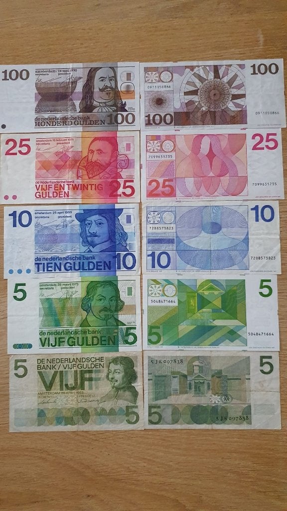 Dubbele Set Gulden Biljetten, Ophalen of Verzenden, 250 gulden, Setje