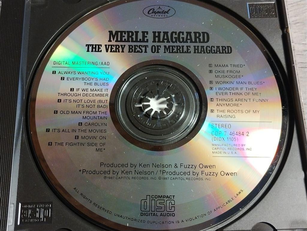Merle Haggard ‎– The Very Best Of Merle Haggard, Cd's en Dvd's, Cd's | Country en Western, Ophalen of Verzenden, Zo goed als nieuw