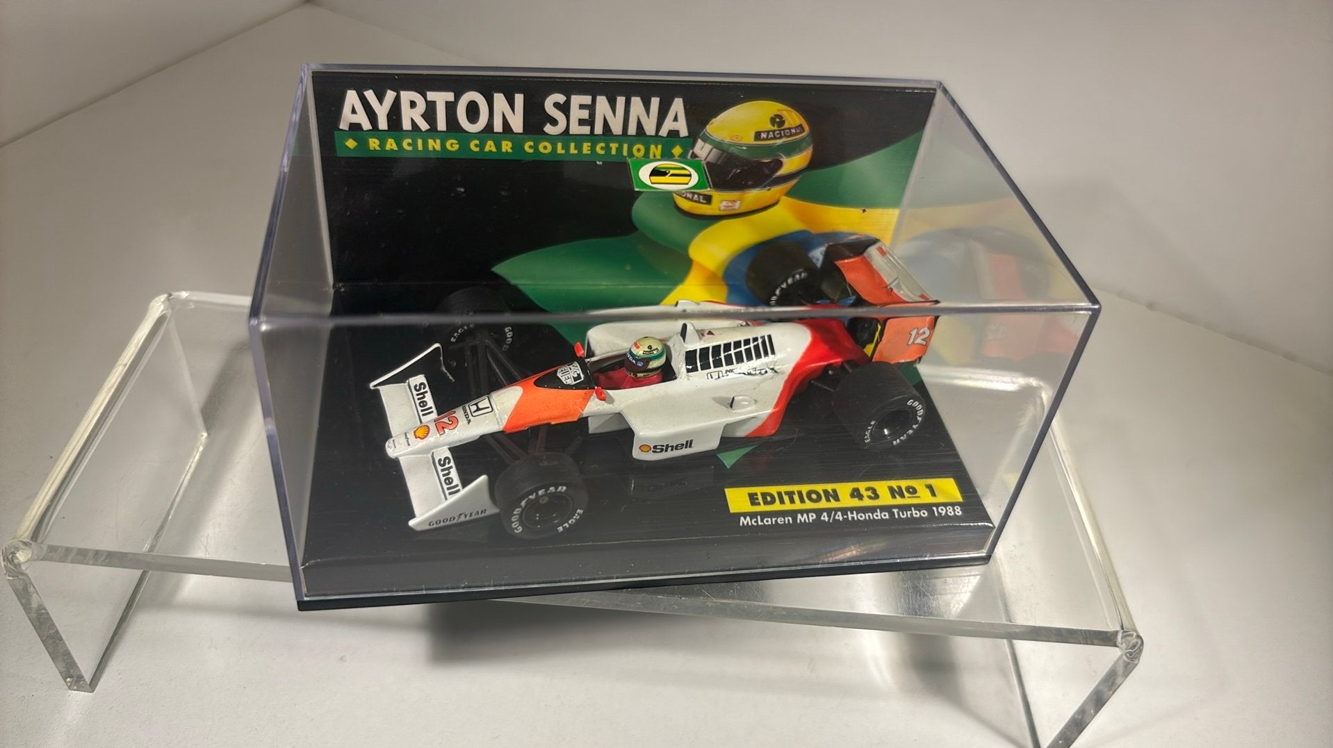 F1 McLaren mp4/4 honda turbo senna 1988 minichamps1.43, Auto, Ophalen of Verzenden, MiniChamps, A