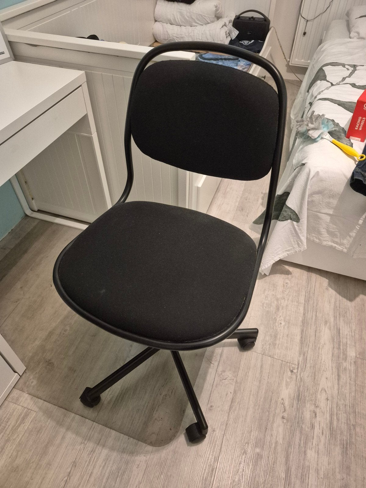 IKEA Bureaustoel - Zwart, Verstelbare Hoogte, Gebruikt, Zwart, Ophalen of Verzenden, Bureaustoel