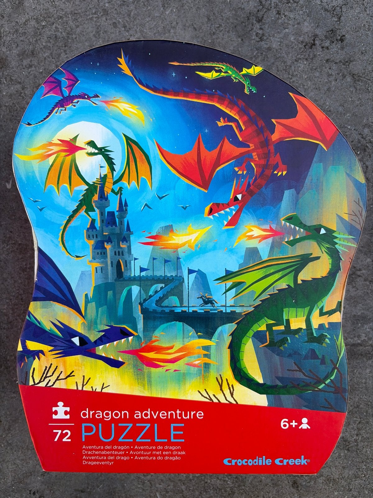 Crocodile Creek Draken Puzzel - 72 Stukjes, Ophalen, Nieuw, 6 jaar of ouder