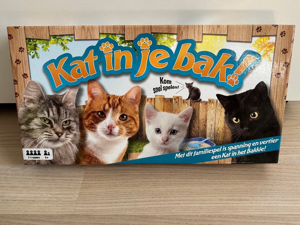 Kat in je bak - gezelschapsspel - bordspel - echt als nieuw!, Ophalen of Verzenden, Zo goed als nieuw