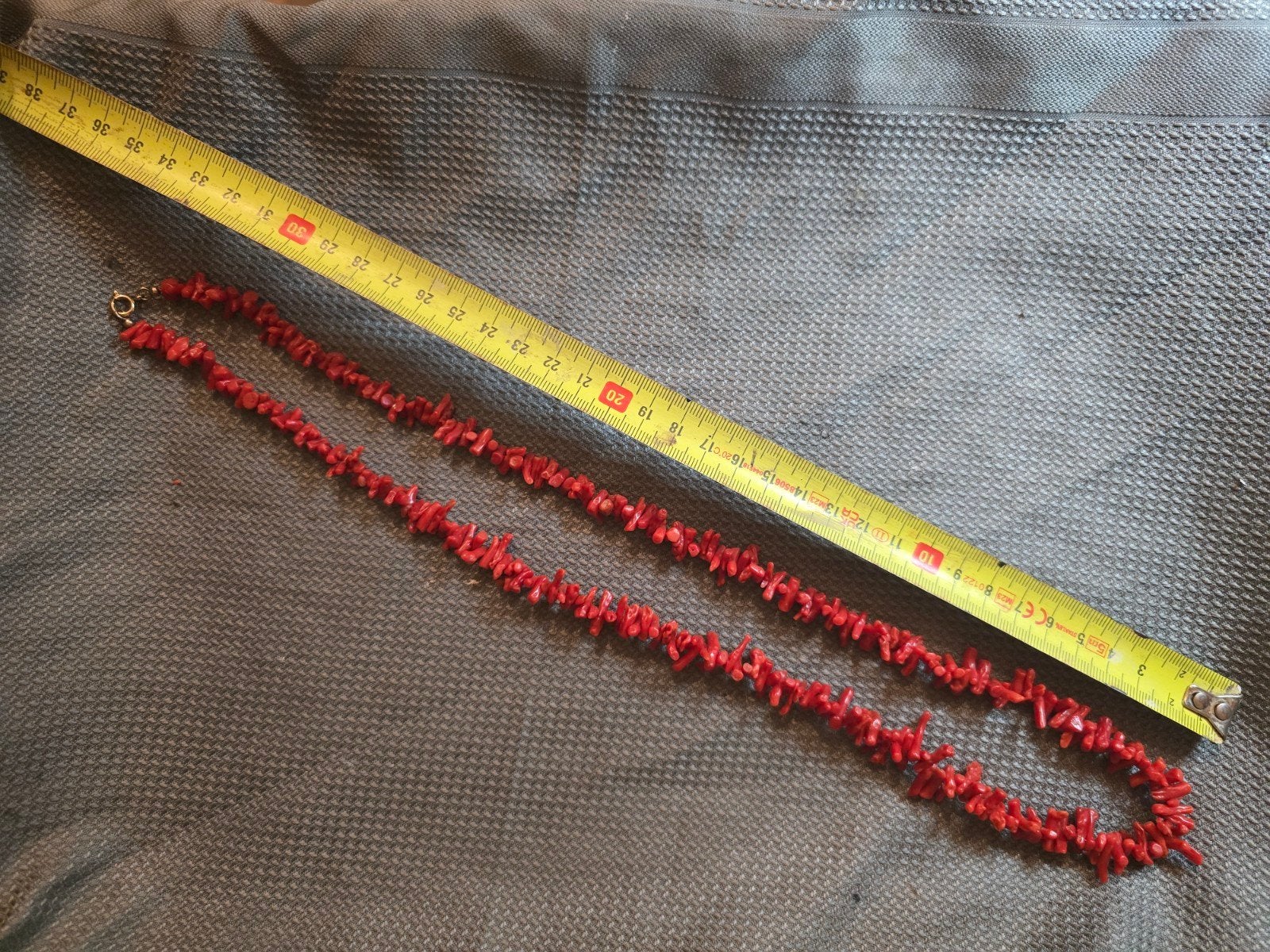 Natuurlijke Koraalketting - 50 gram, Sieraden, Tassen en Uiterlijk, Kettingen, Ophalen of Verzenden, Gebruikt, Rood, Steen of Mineraal