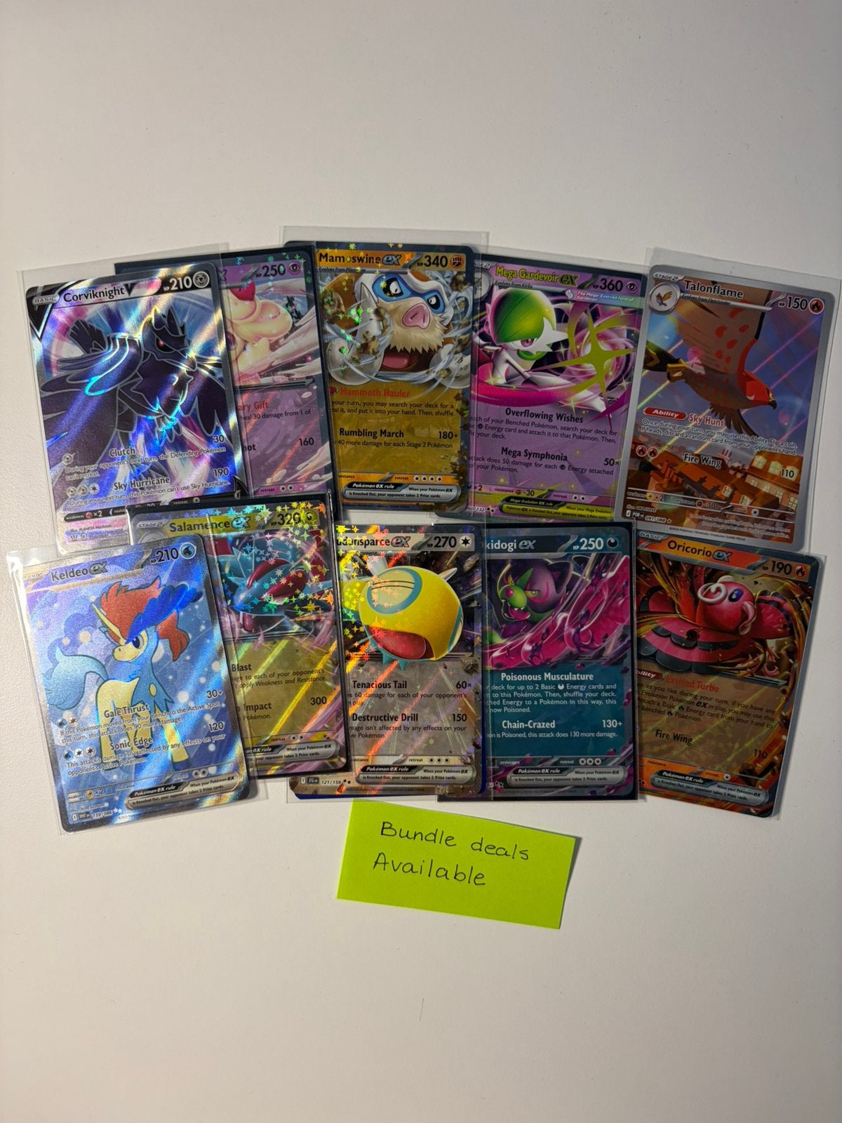 Pokemon kaart lot - Kleine engelse hitjes (ex, full art), Ophalen of Verzenden, Zo goed als nieuw, Meerdere kaarten