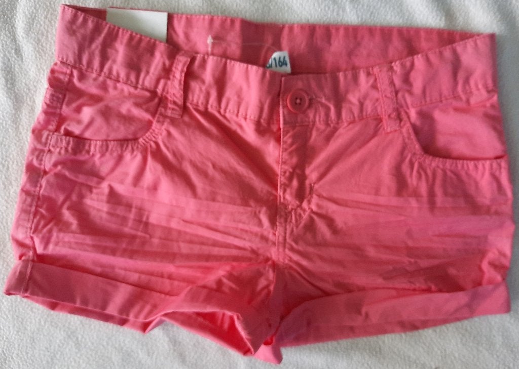 Nieuw koraal rood korte broek Hema 158, Broek, Meisje, Nieuw, Ophalen of Verzenden