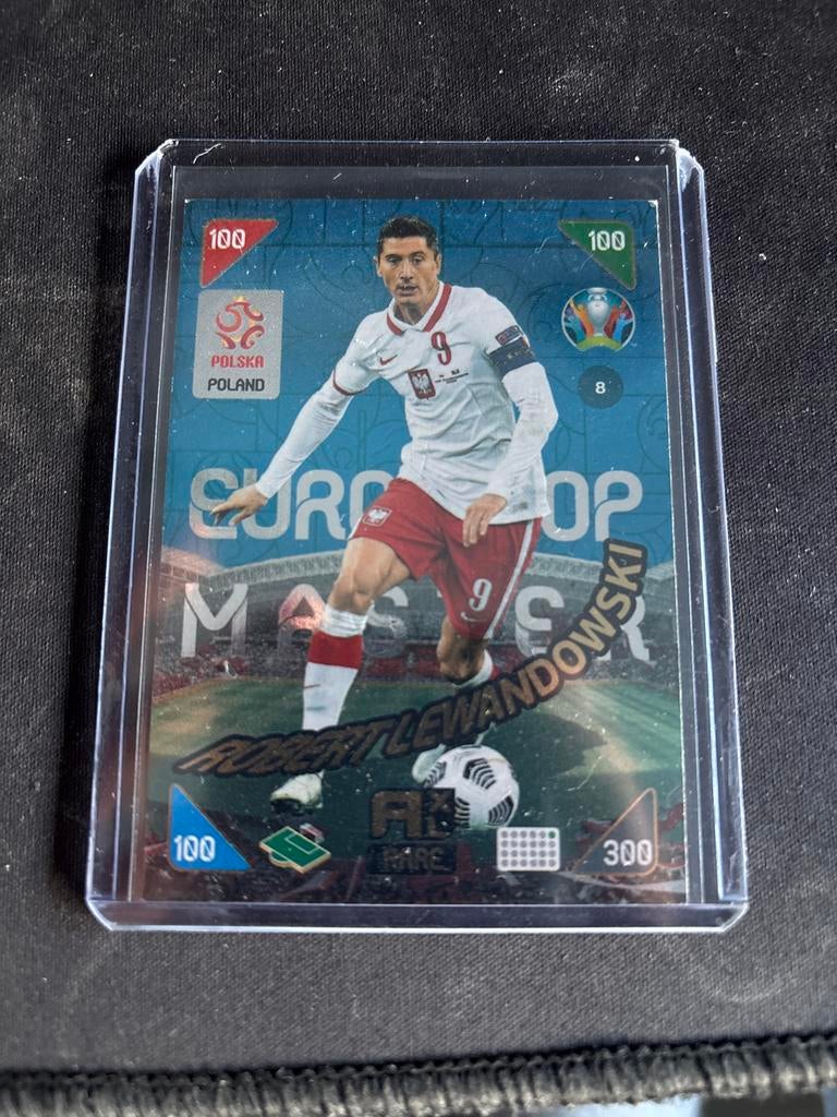 Robert Lewandowski Panini Adrenalyn XL EURO 2020 Kaart, Hobby en Vrije tijd, Stickers en Plaatjes, Ophalen of Verzenden, Gebruikt