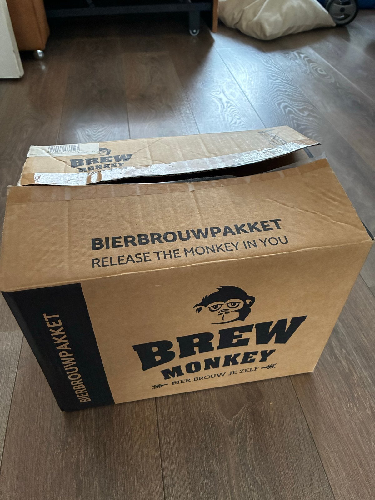 Brew Monkey Bierbrouwpakket ‘compleet’, Ophalen of Verzenden, Zo goed als nieuw
