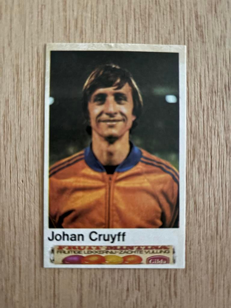 Johan Cruyff Spelerskaart WK 1978 - Zeldzaam verzamelobject, Hobby en Vrije tijd, Stickers en Plaatjes, Gebruikt, Ophalen of Verzenden