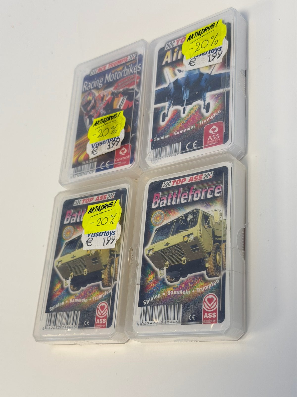 4x Vintage Ace Trumps / Top ASS Troefkaarten Nieuw kaarten, Verzamelen, Ophalen of Verzenden, Nieuw
