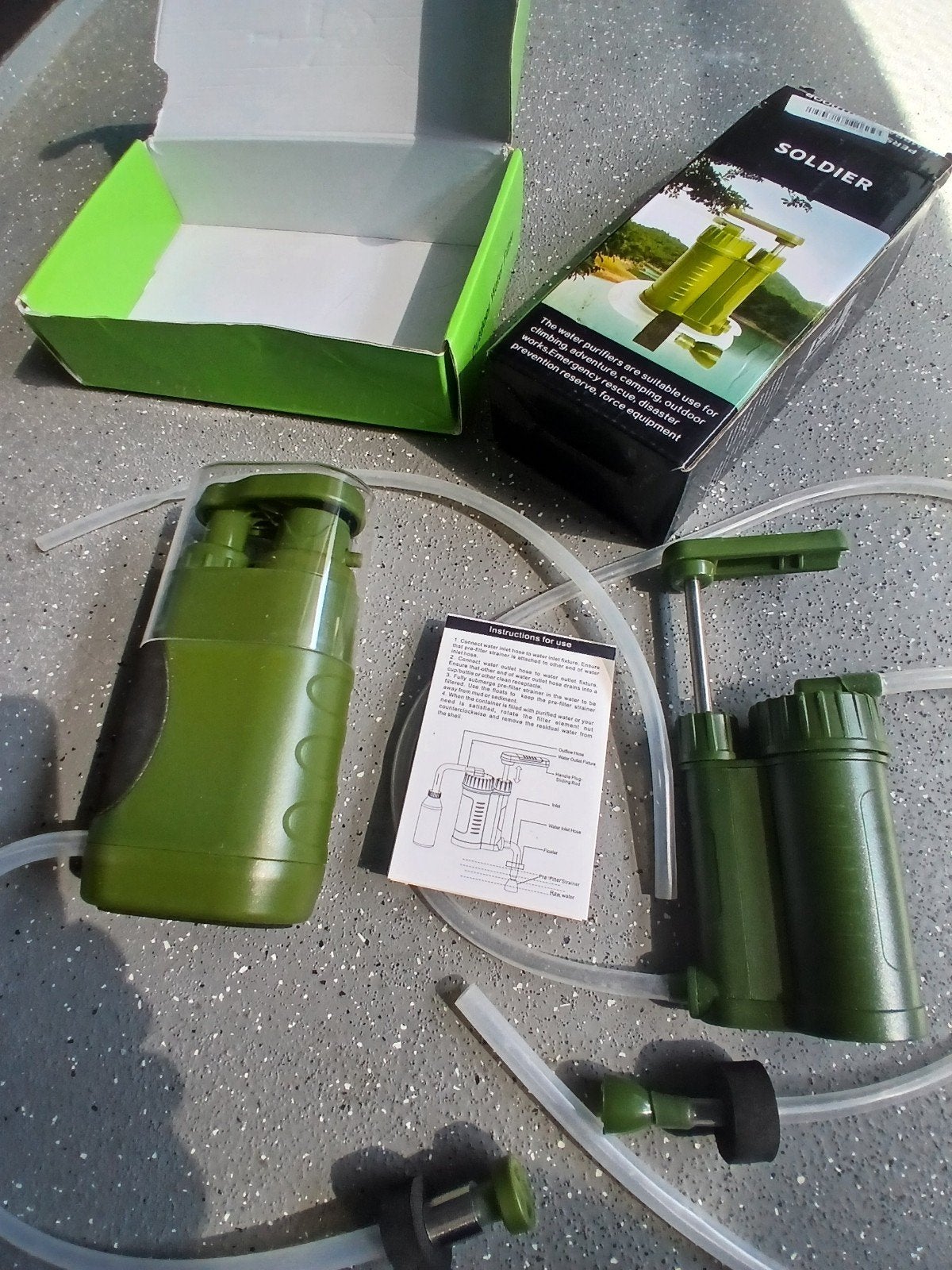 2 Nieuwe Zoetwater Zuiveraars - Draagbare Waterfilters, Ophalen of Verzenden, Nieuw