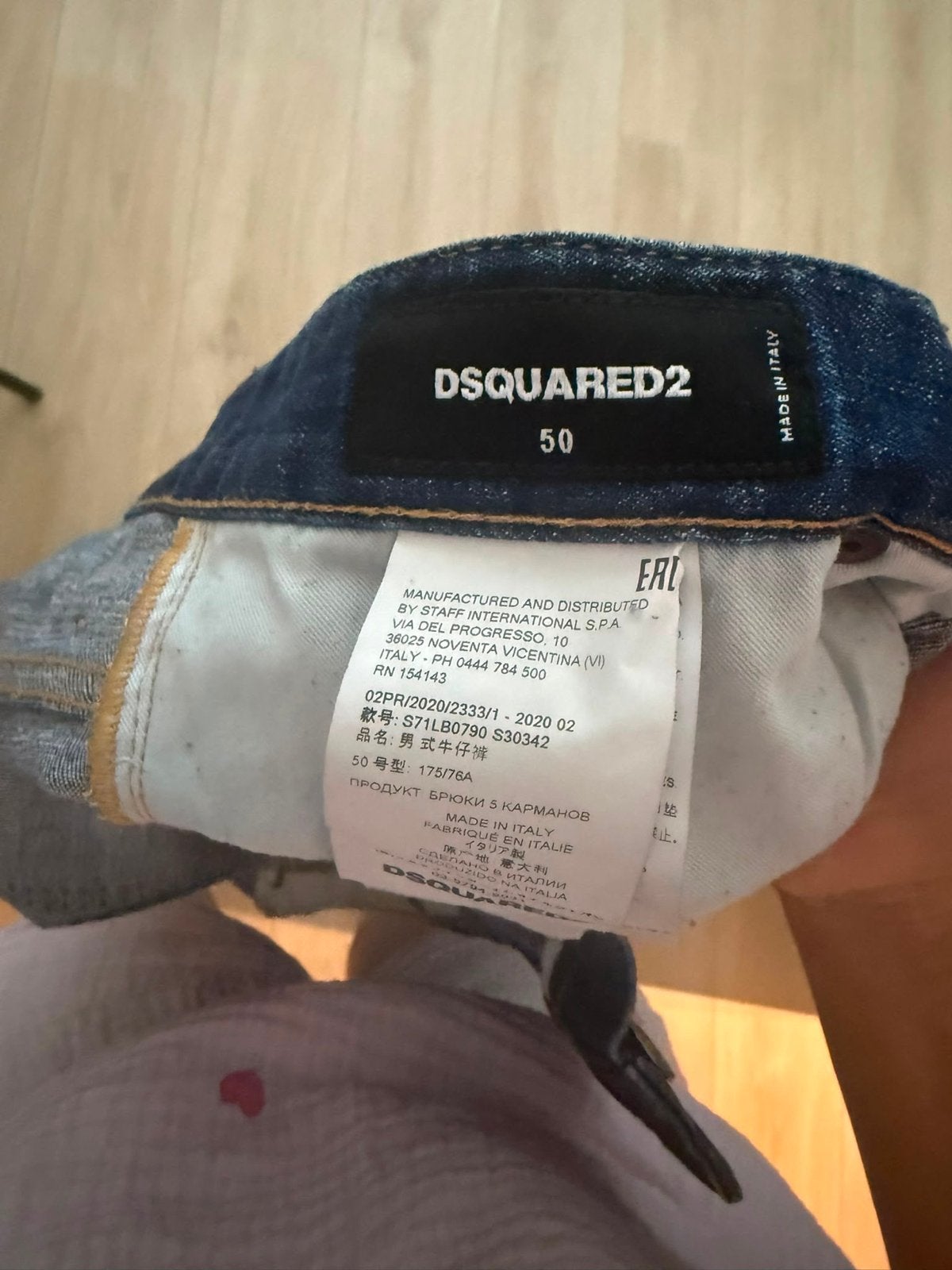 Dsquared2 Jeans - Maat 50 (W34), Kleding | Heren, Spijkerbroeken en Jeans, Ophalen of Verzenden, Gedragen, Blauw, W33 - W34 (confectie 48/50)