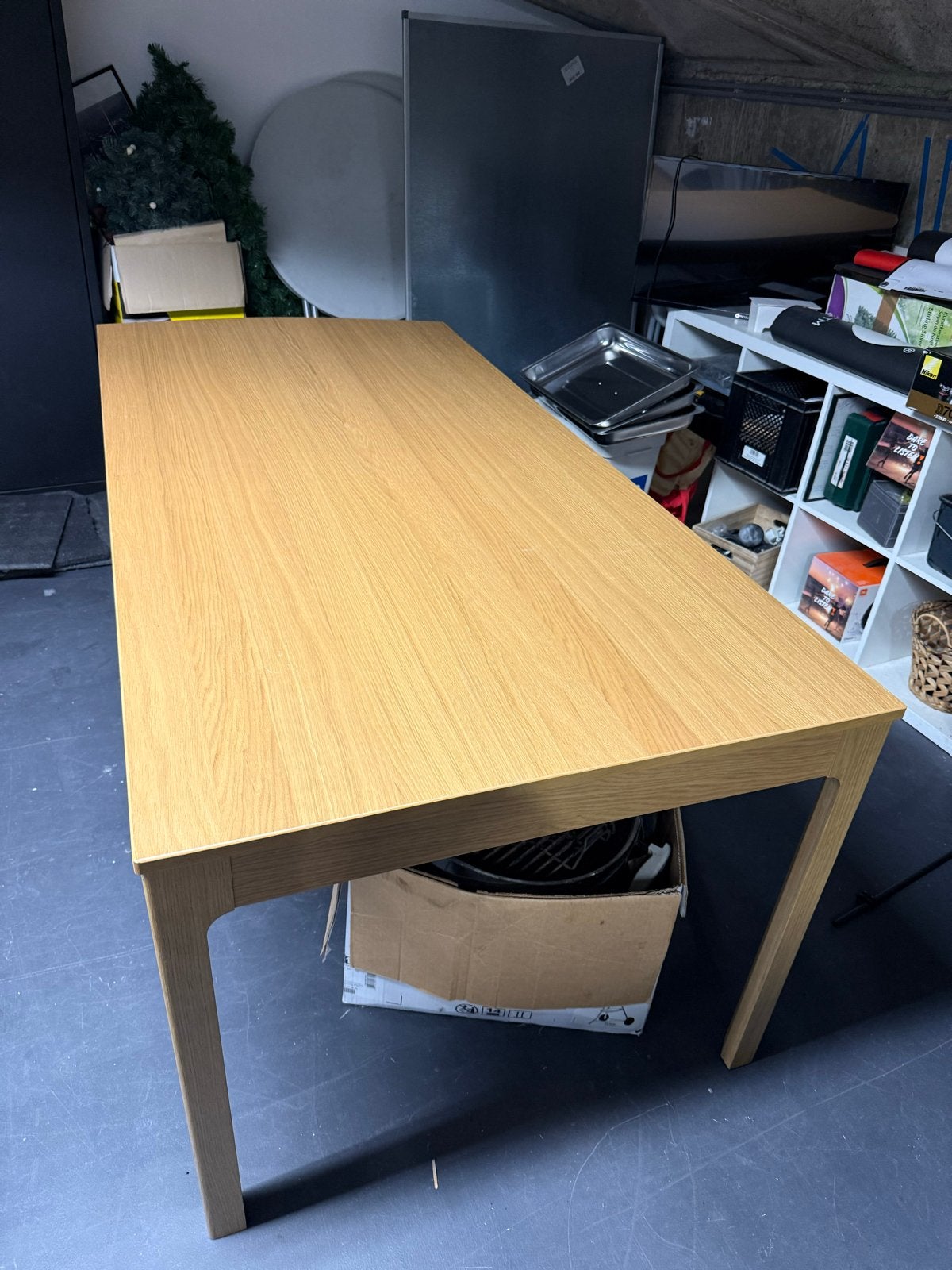 Verlengbare tafel EKEDALEN IKEA, Eikenhout, 200 cm of meer, Zo goed als nieuw, Vijf personen of meer