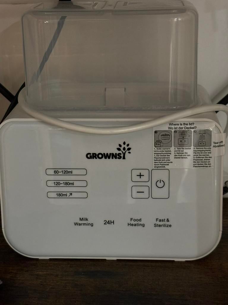 Baby Flessenwarmer, Grownsy, Ophalen, Zo goed als nieuw, Flessen- of potjesverwarmer