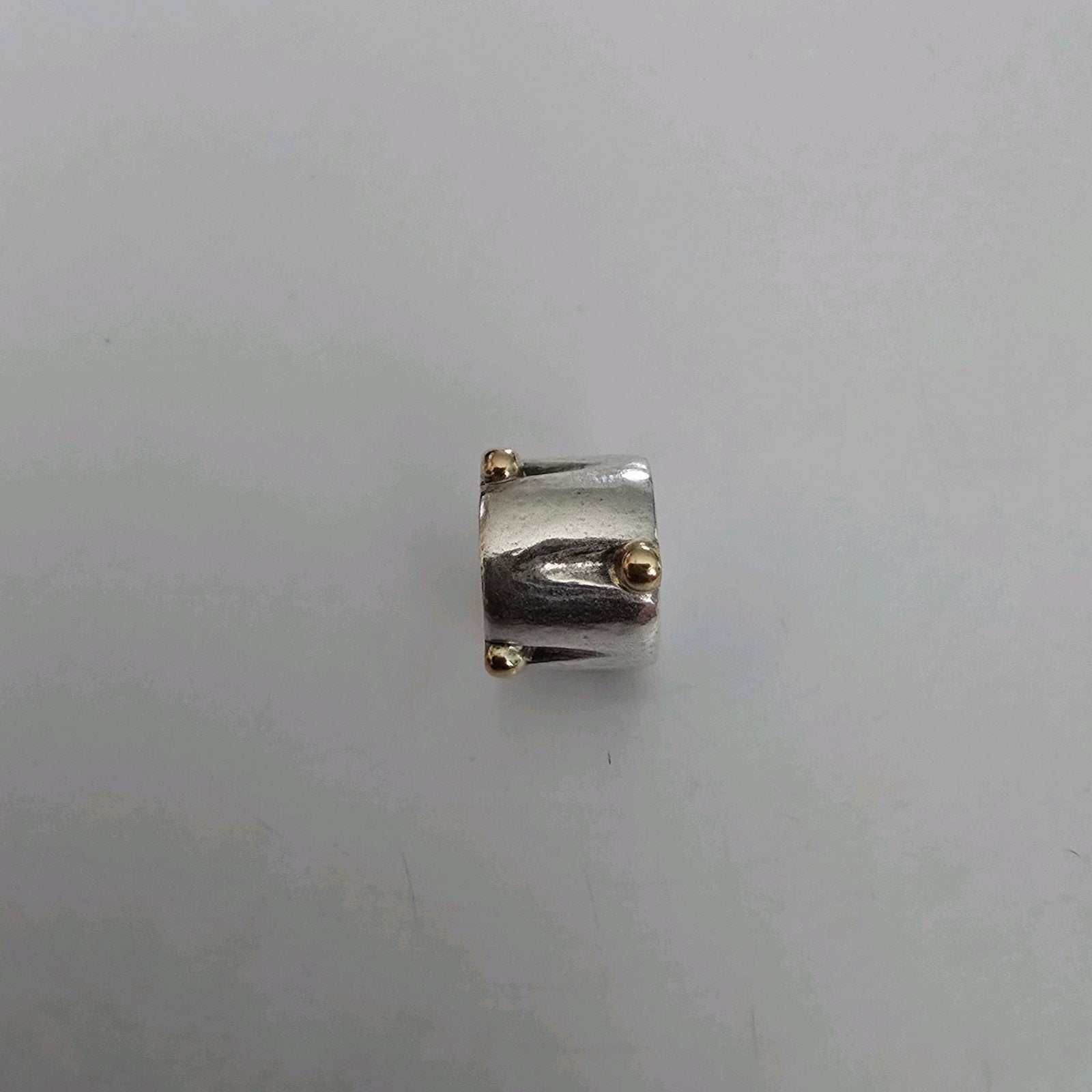 Prachtige originele bicolor Pandora bedel - zilver met goud, Sieraden, Tassen en Uiterlijk, Ophalen of Verzenden, Zo goed als nieuw