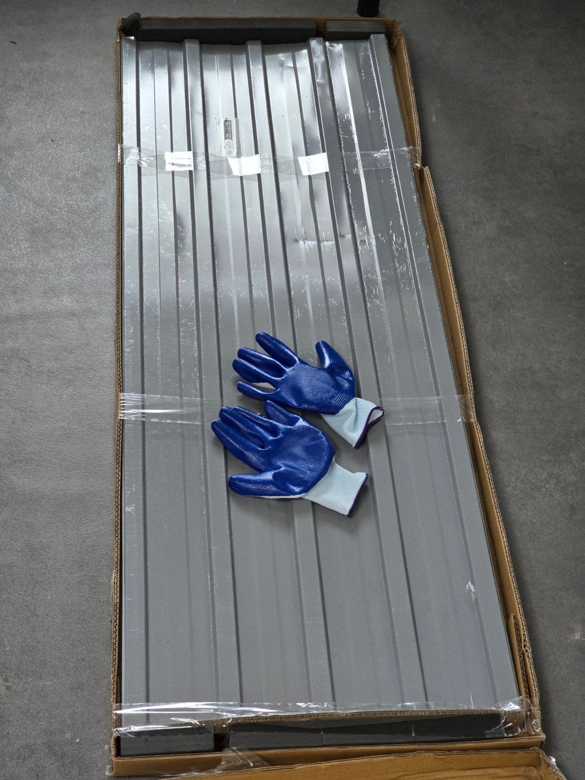 Nieuwe Grijze Metalen Dakplaten - 12 stuks (92x54cm), Nieuw, Metaal, Grijs, Ophalen