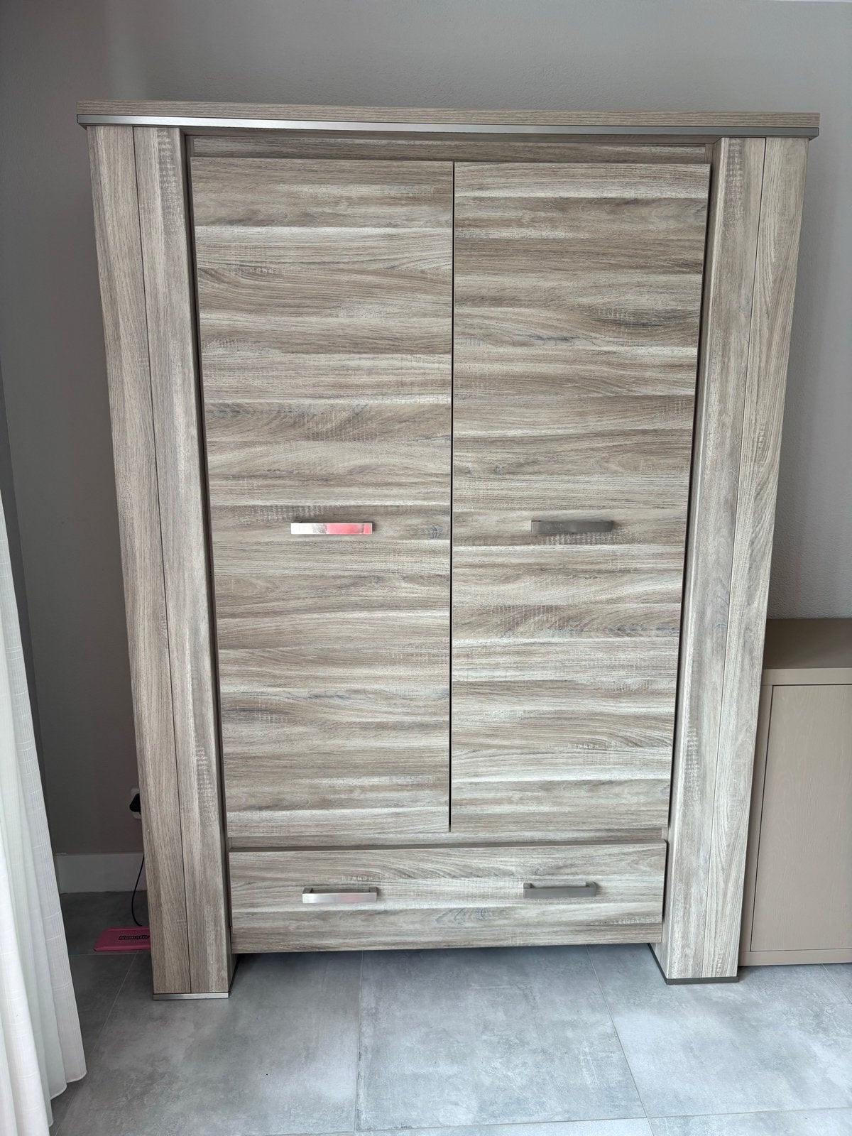 Moderne Kast met Lade en Planken, Ophalen, 100 tot 150 cm, 200 cm of meer, Zo goed als nieuw