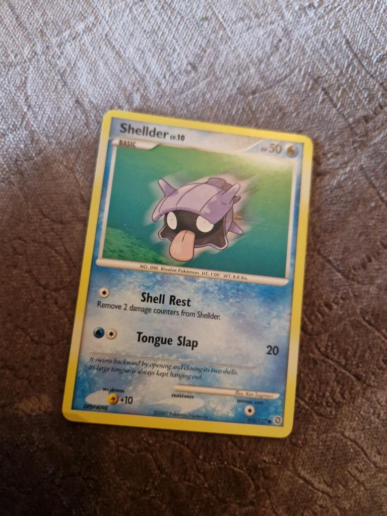 Pokemon Kaart: Shellder LV.10 (2007), Ophalen of Verzenden, Gebruikt, Losse kaart