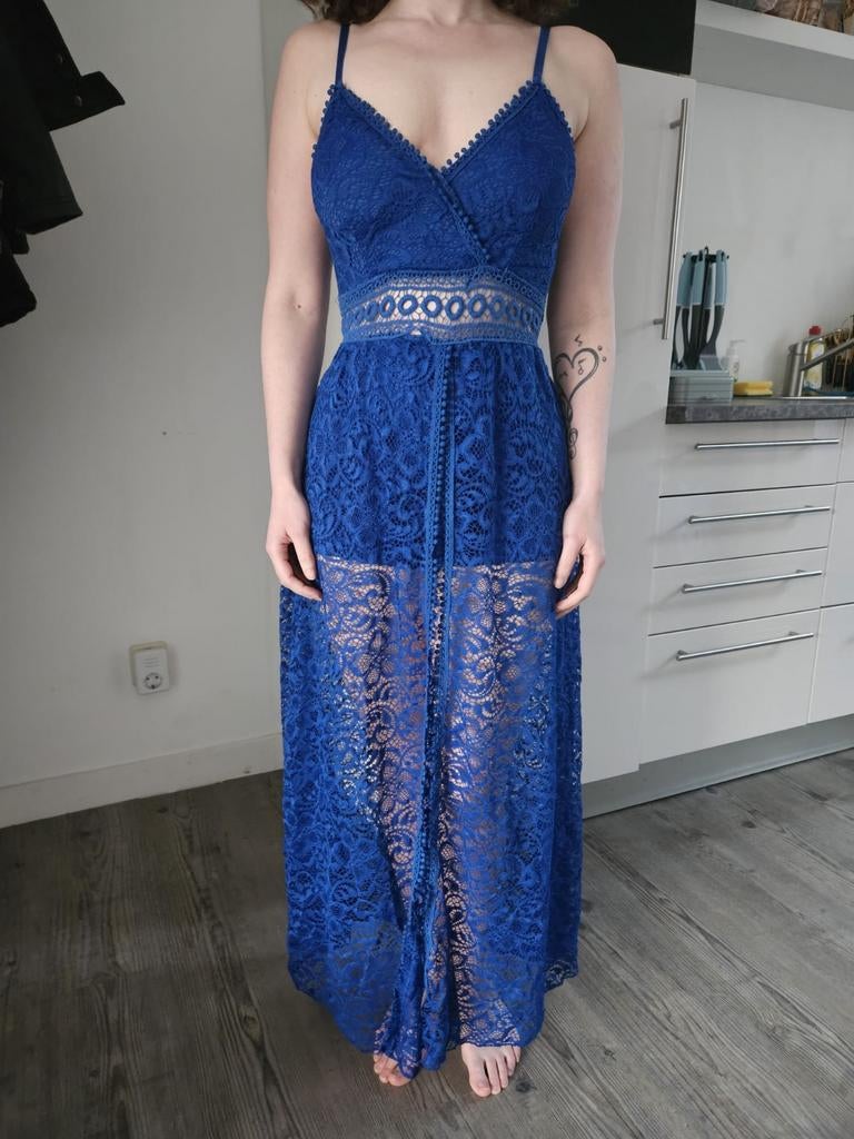 Jumpsuit maat S, Overige typen, Blauw, Ophalen of Verzenden, Zo goed als nieuw