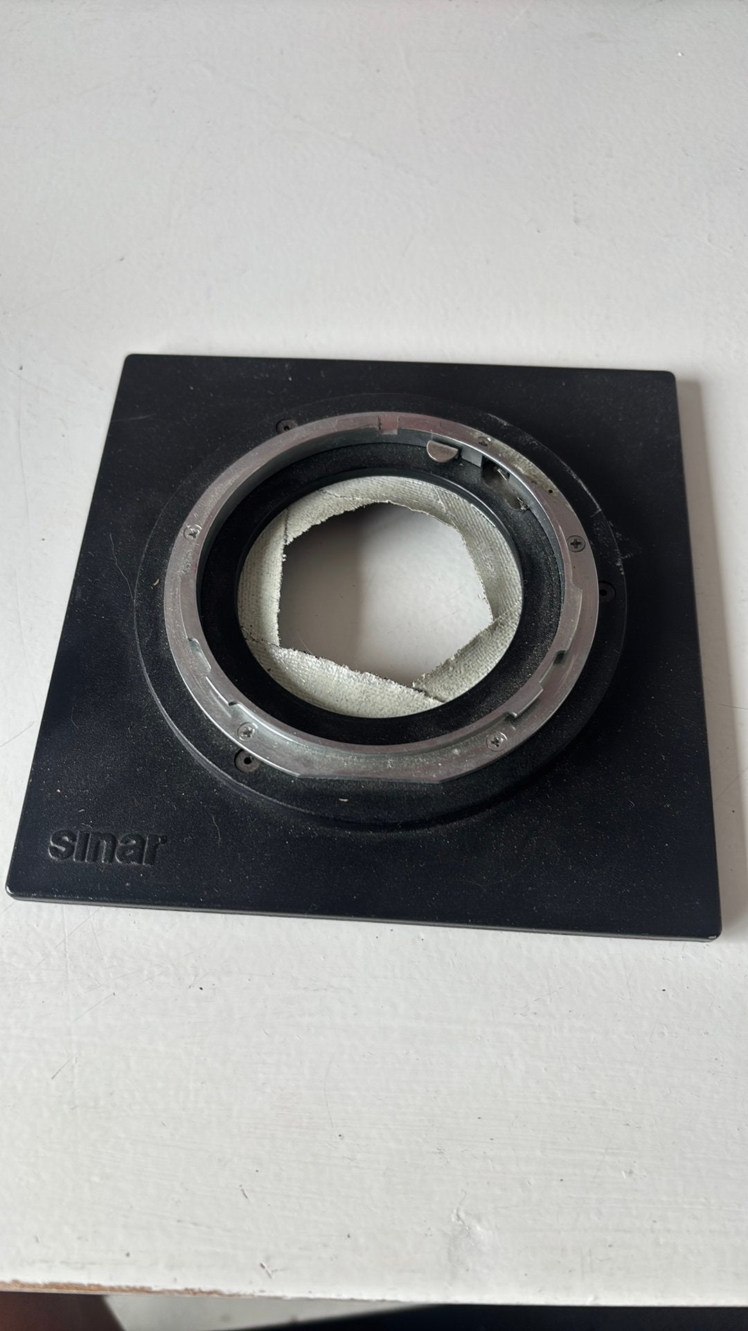 Sinar adapter plaat for mamiya RB lensen., Ophalen of Verzenden, Gebruikt, Overige Merken