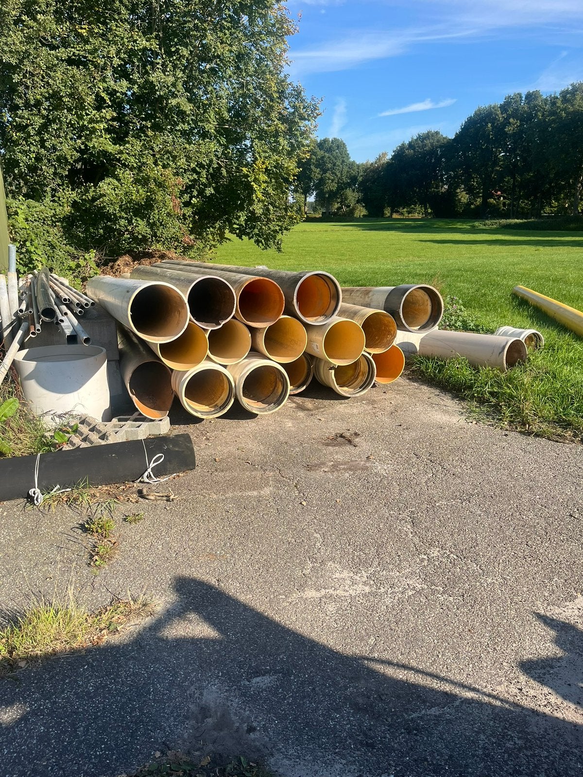 Pvc sn8 315 en 400 buizen, Doe-het-zelf en Verbouw, Buizen en Afvoer, Pvc, Ophalen of Verzenden, Zo goed als nieuw, Rechte buis