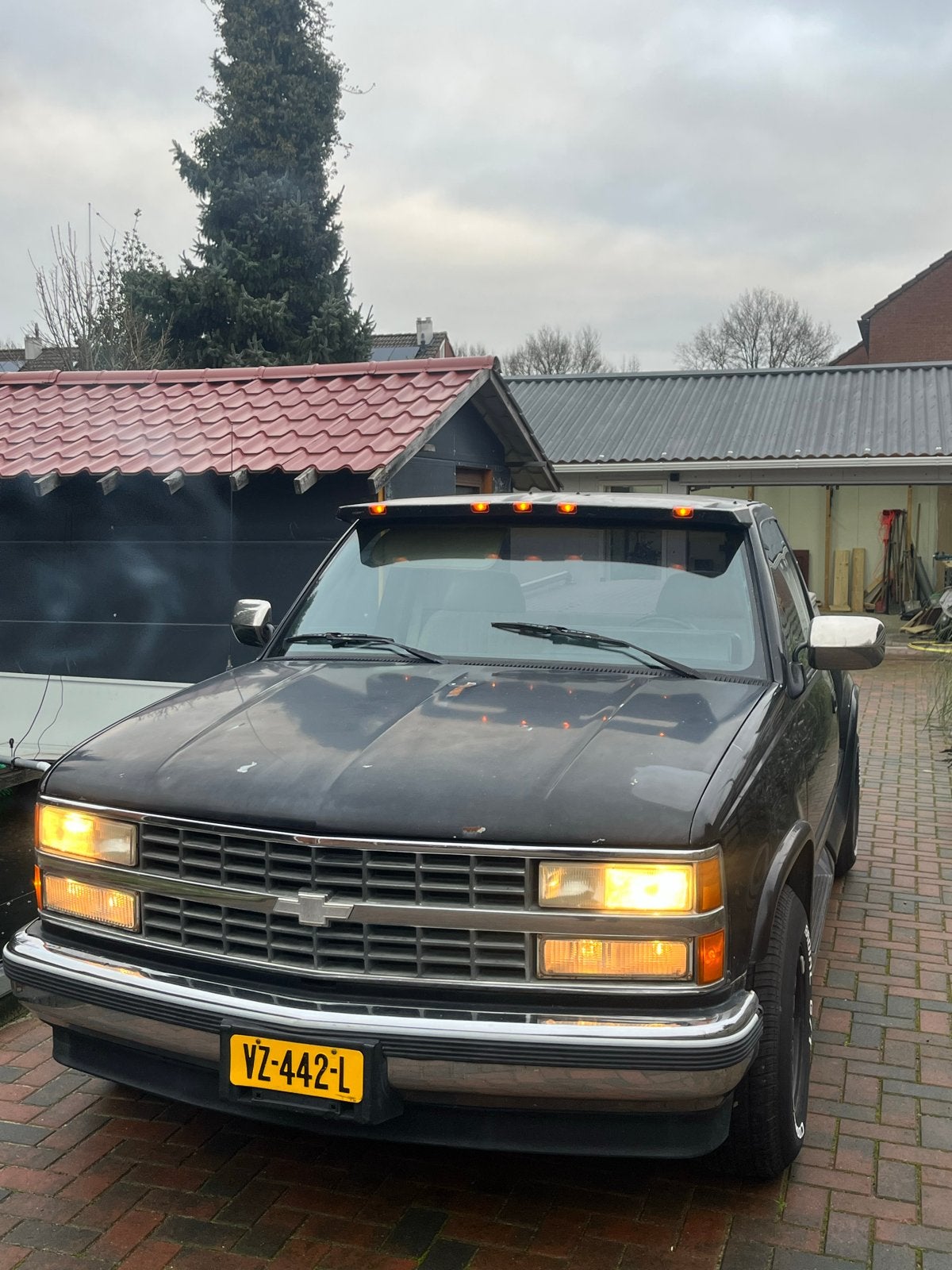 GMC 1992, Auto's, Automaat, Achterwielaandrijving, 8 cilinders, Zwart