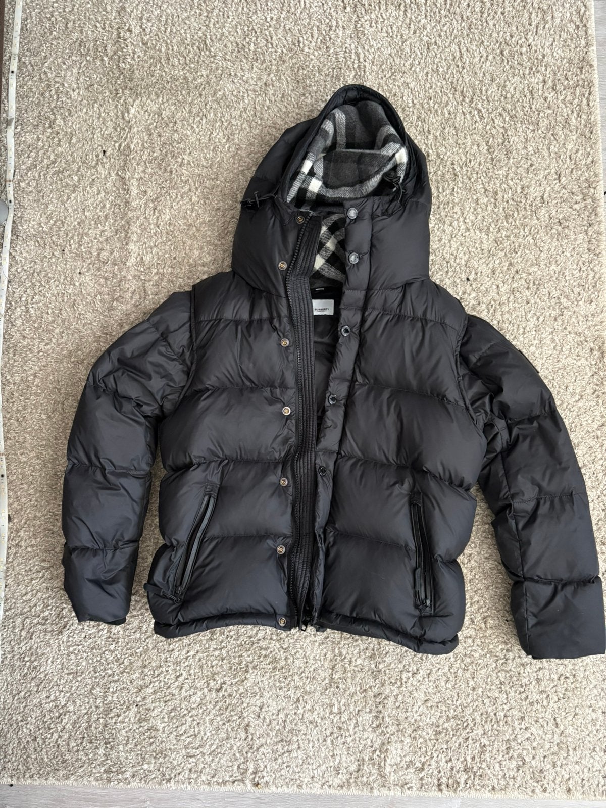Burberry Heren Puffer Jas Zwart M – Zo goed als nieuw, Ophalen of Verzenden, Zo goed als nieuw, Maat 48/50 (M), Zwart