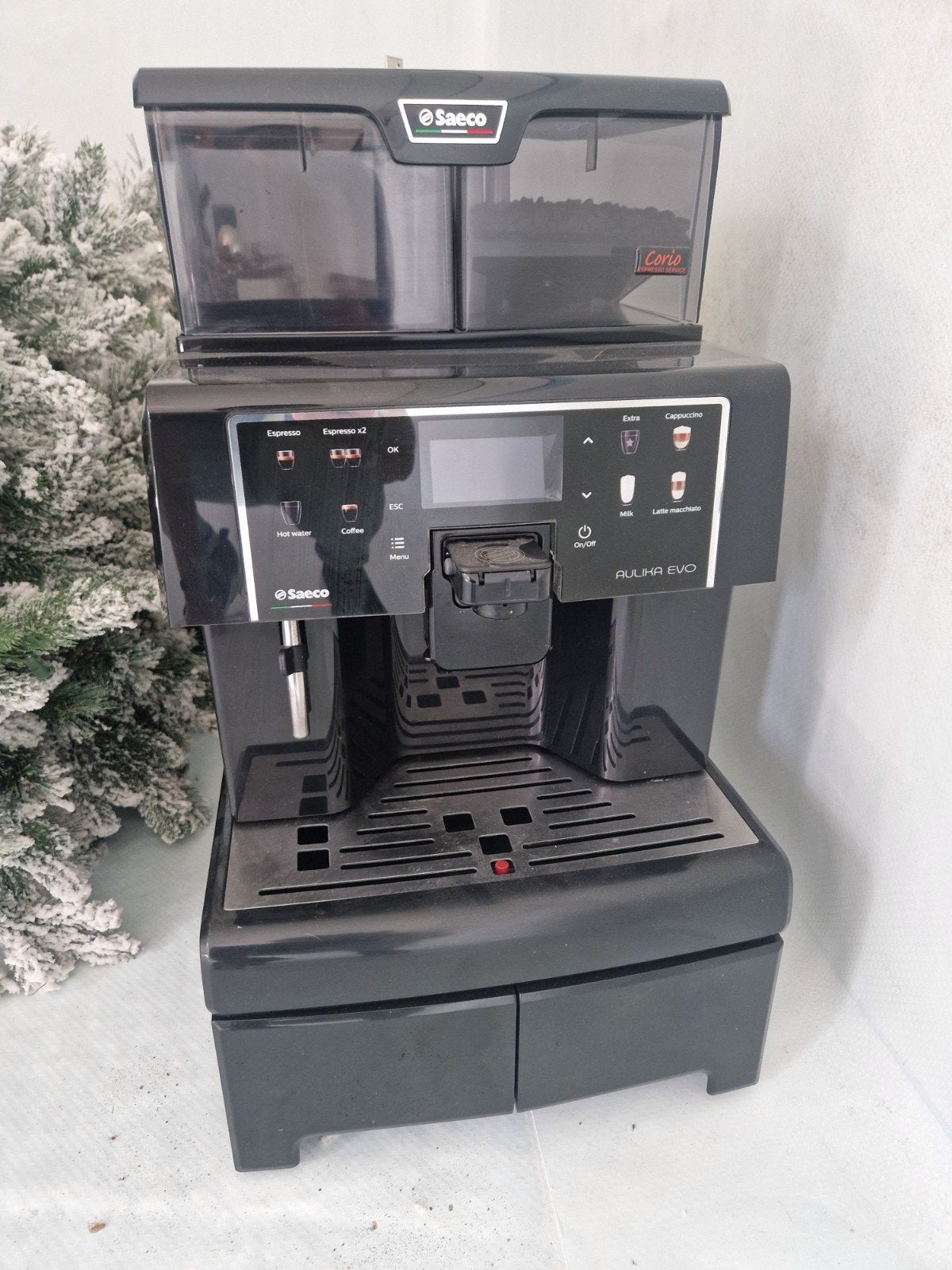 Zo goed als nieuwe Saeco Aulika Evo koffiemachine, Ophalen, Zo goed als nieuw, Koffiemachine, Koffiebonen