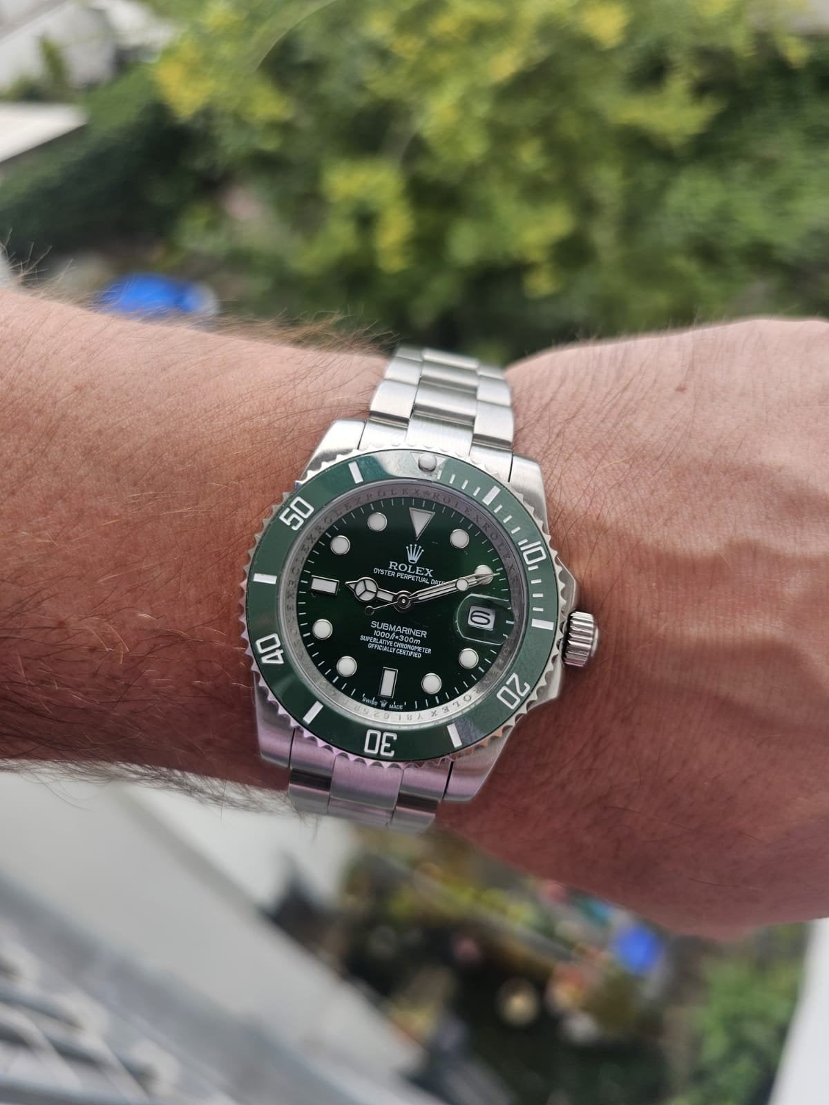 Elegante Rolex Submariner Date – Hulk, Staal, Polshorloge, Ophalen of Verzenden, Zo goed als nieuw