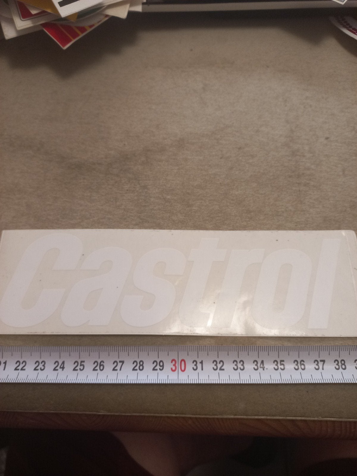 Castrol Sticker - Wit Logo - Auto Motor Tuning, Ophalen of Verzenden