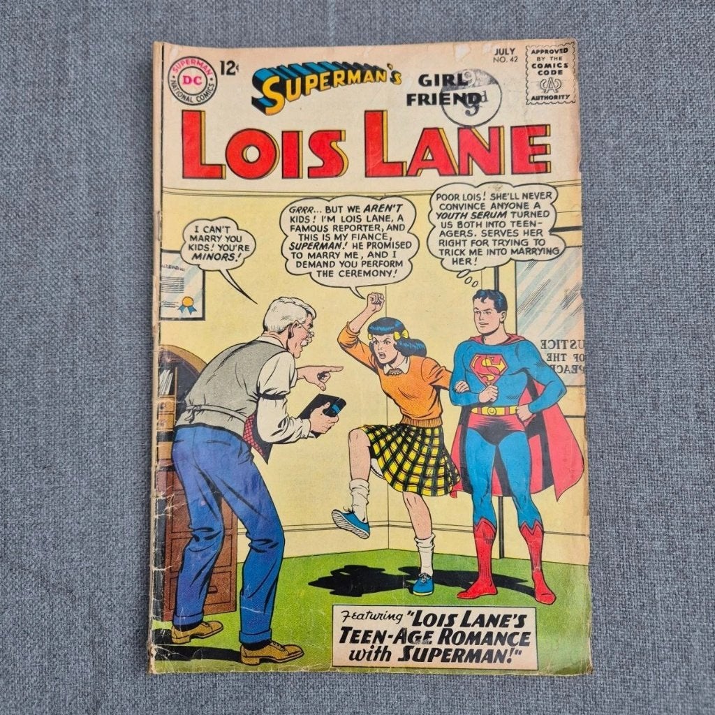 Vintage DC Comic Lois Lane #42 1963 Silver Age Superman, Eén comic, Ophalen of Verzenden, Gelezen, Amerika