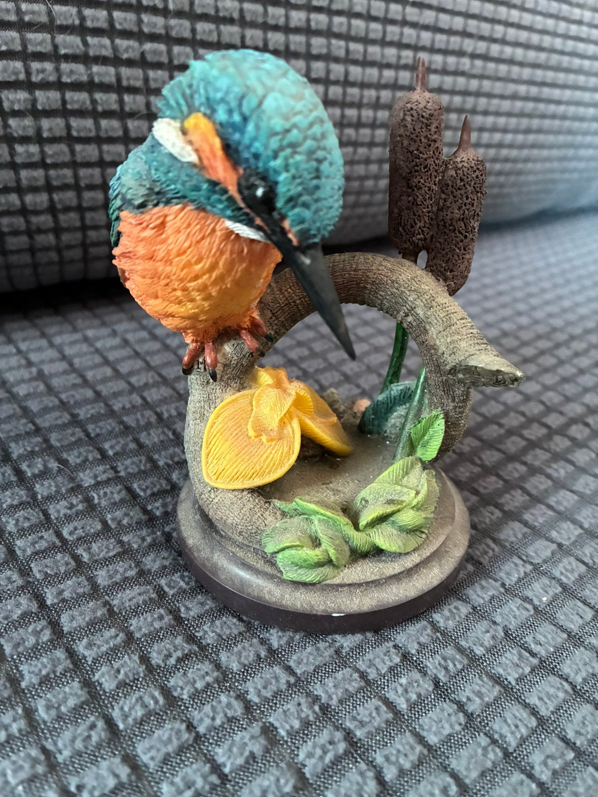 Mooi ijsvogel beeldje, handbeschilderd, Ophalen of Verzenden, Zo goed als nieuw, Dier