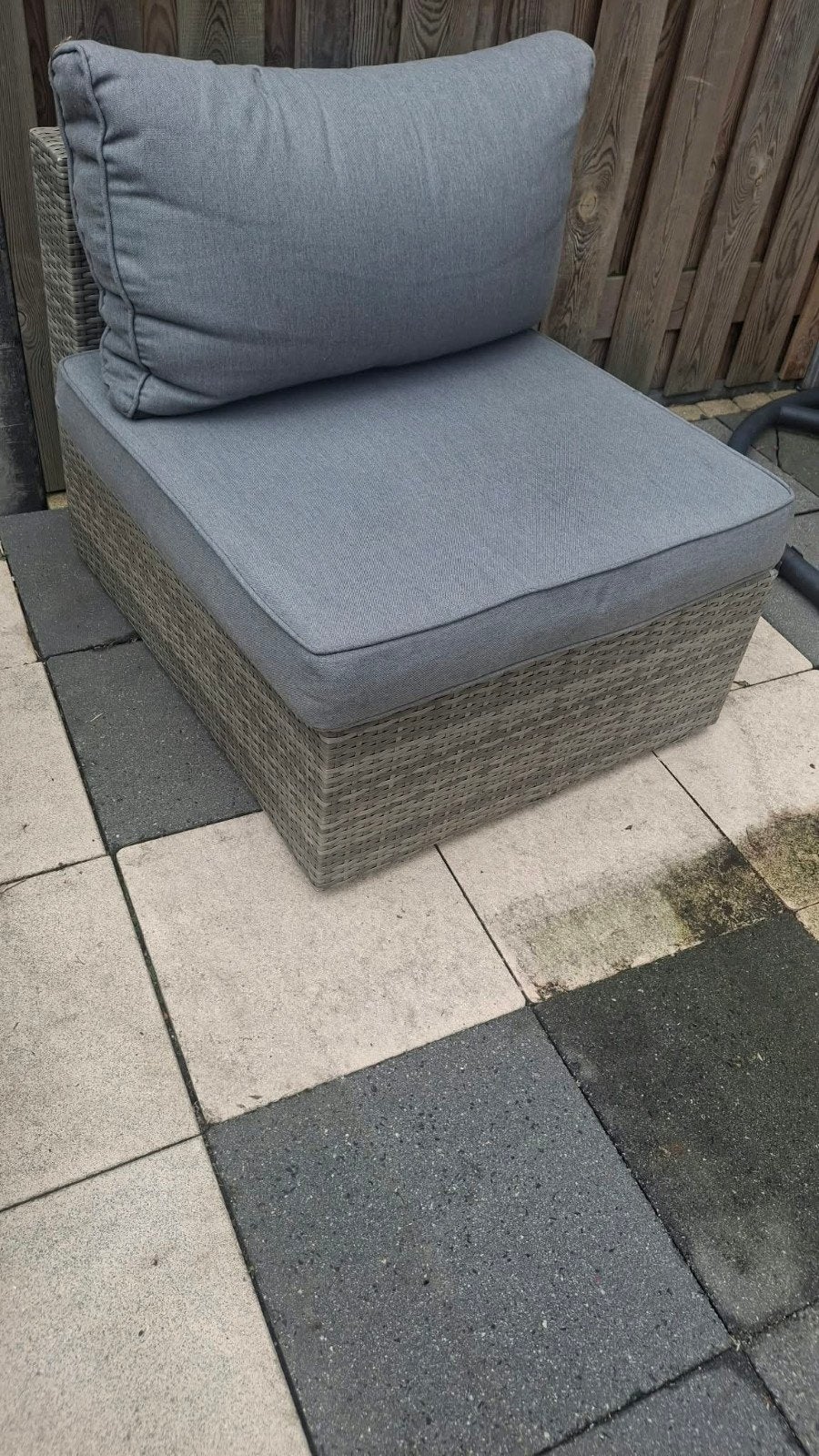 Twee Loungestoelen met Kussens - Forza Furniture, Tuin en Terras, Ophalen, Gebruikt