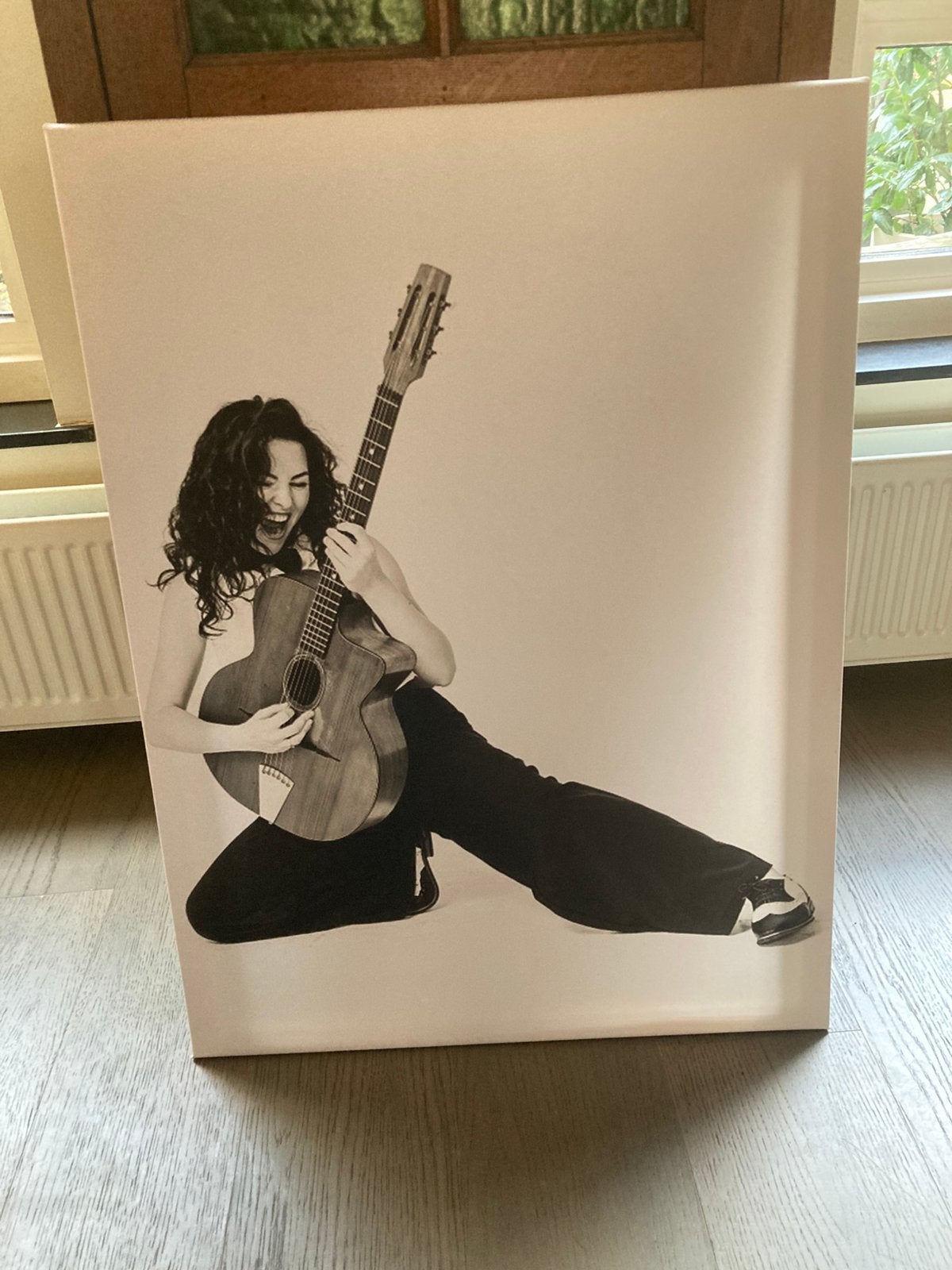 Canvas doek afbeelding gitarist 60/80, Ophalen of Verzenden, 75 – 100, 50 tot 75 cm, Print