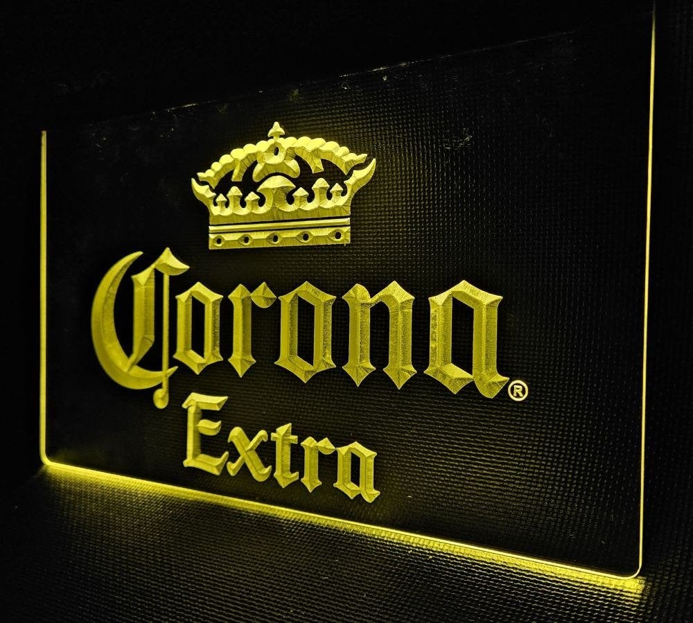 Corona Extra bier geel led reclame ledlamp wanddeco lamp, Verzamelen, Ophalen of Verzenden, Nieuw, Reclamebord, Plaat of Schild